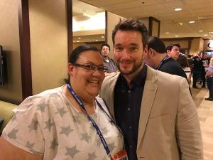 Roz and actor Gareth David-Lloyd, who played Ianto in Torchwood